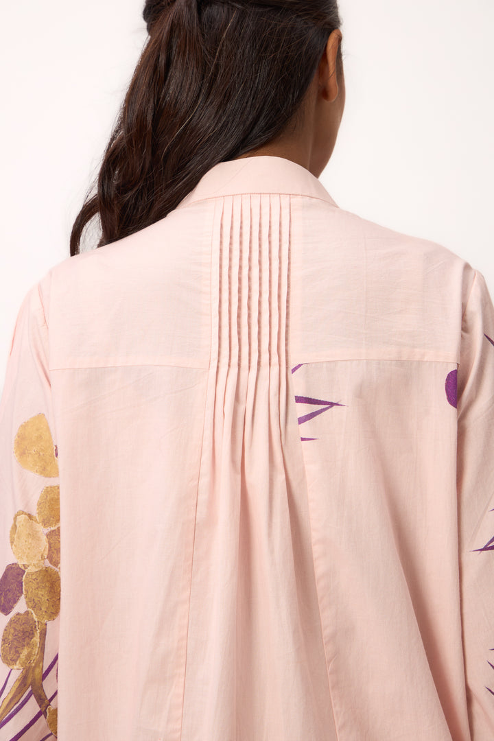 Watercolour Shami Print Coordset Baby Pink