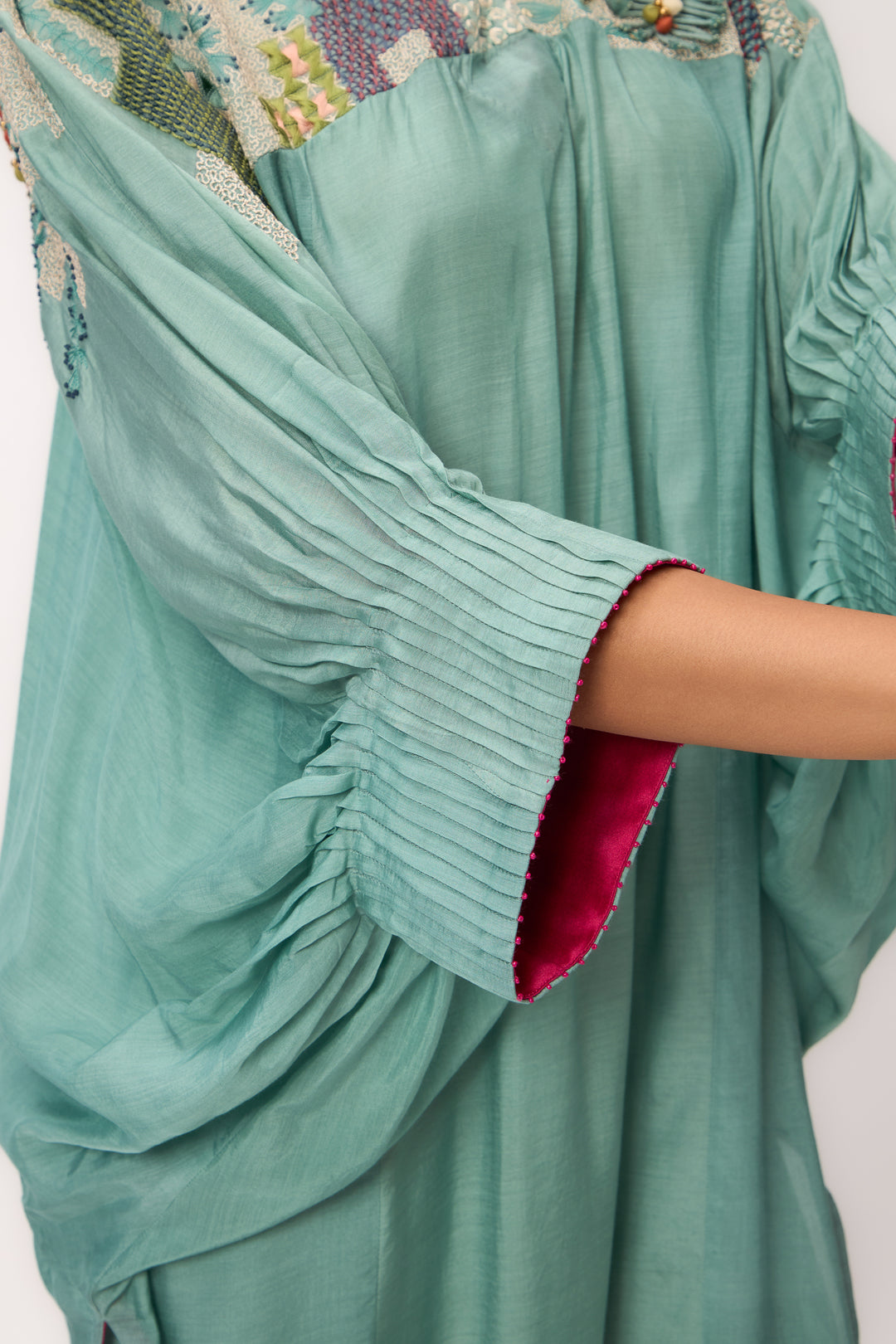 Shami Wispher Kurta Set Warm Teal