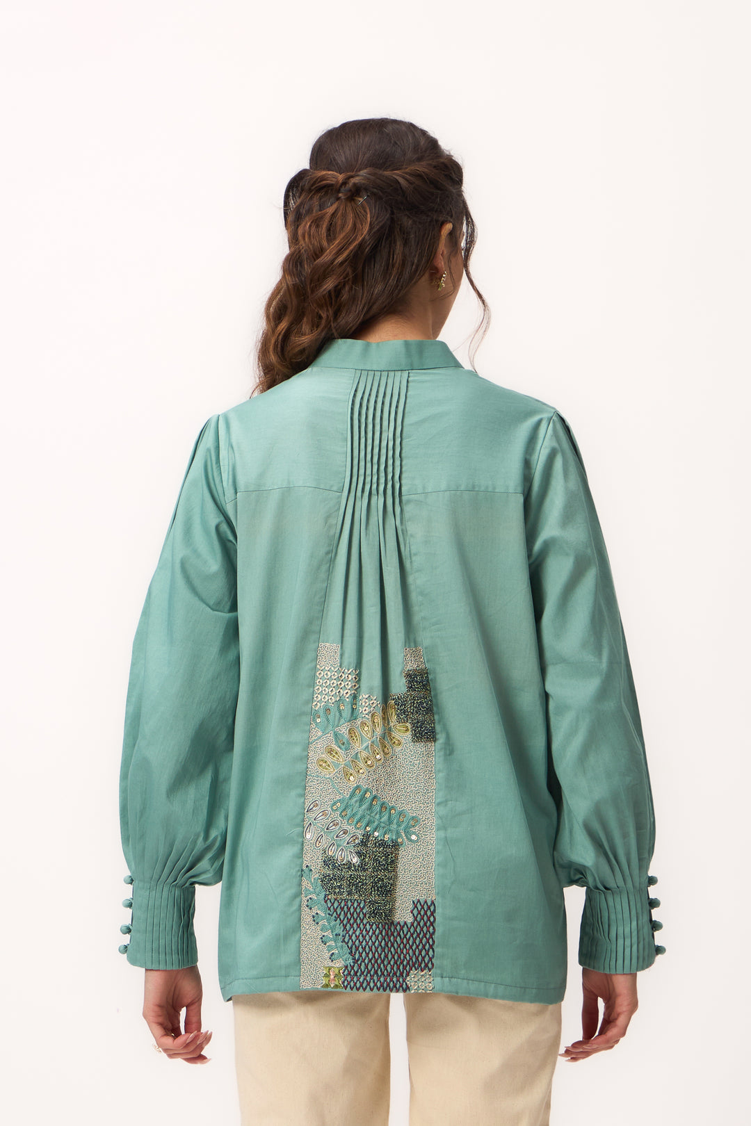 Shami Wispher Shirt Wram Teal