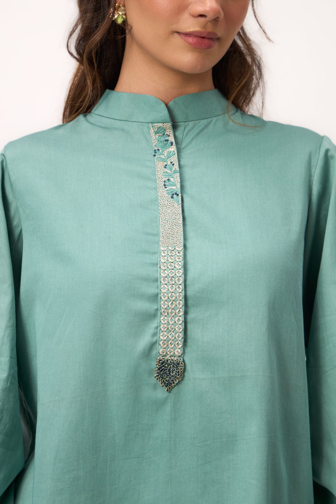 Shami Wispher Shirt Wram Teal