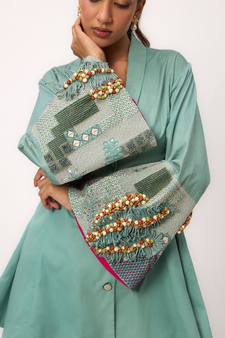 Shami Wispher Coord Set Warm Teal