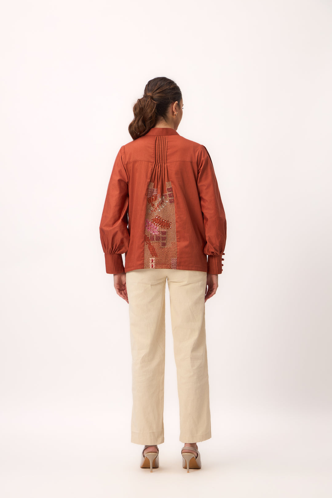 Shami Wispher Shirt Burnt Orange