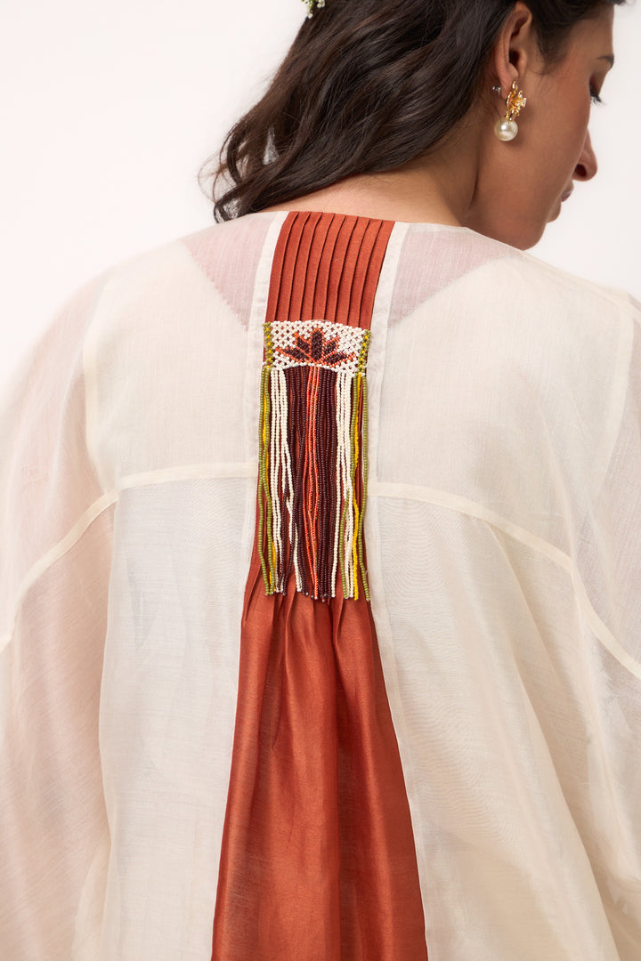 LOTUS JAAL KURTA SET OFF WHITE