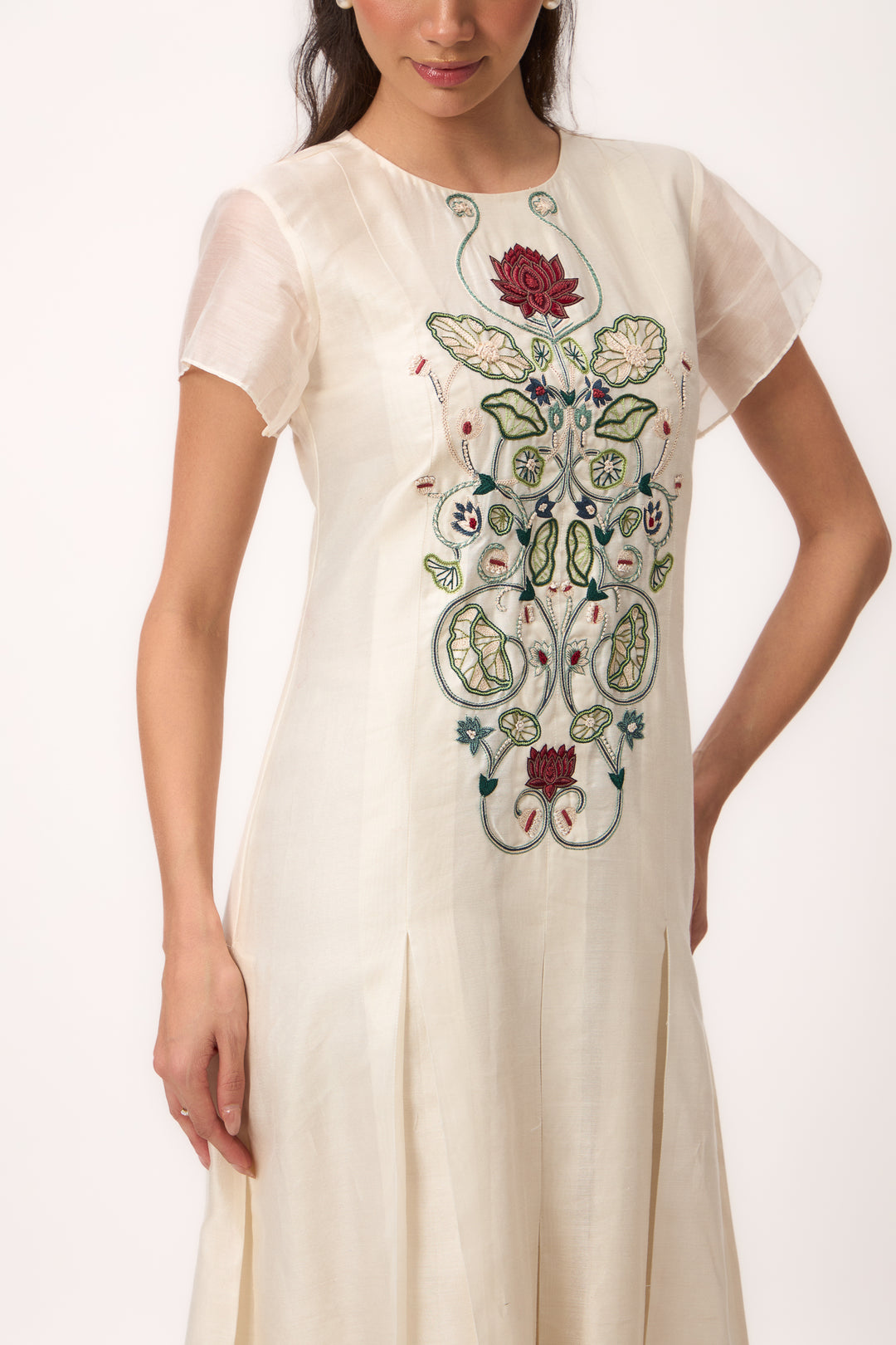 Lotus Jaal Dress Off White