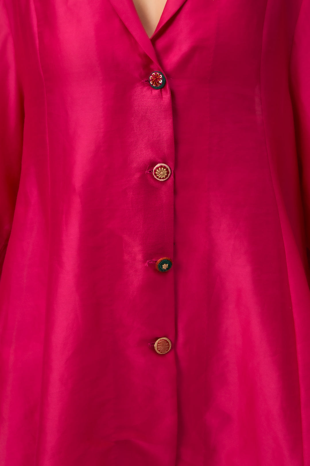 Lotus Jaal Coord Set Hot Pink