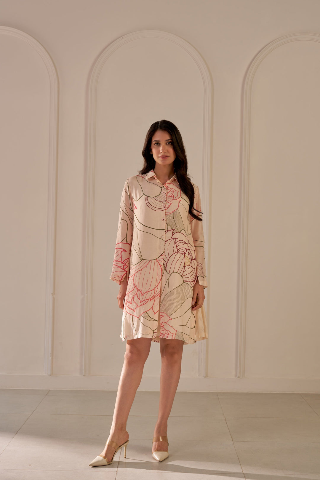 champagne pink dress shirt Dauphine Textured Pink Oxford (Tailored Fit) Dress Shirt