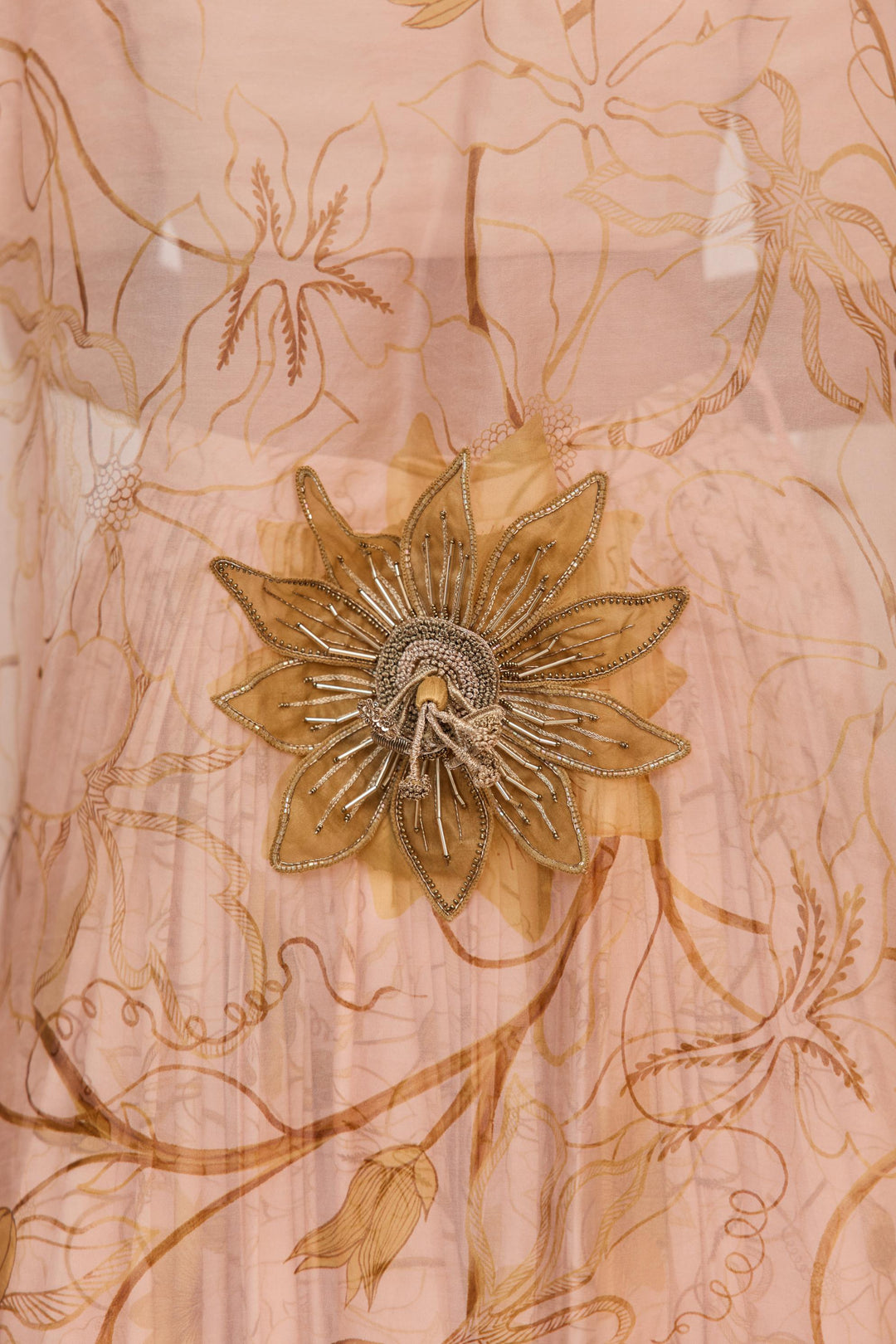 Krishna Kamal Lehnga Set With Dupatta Soft Peach